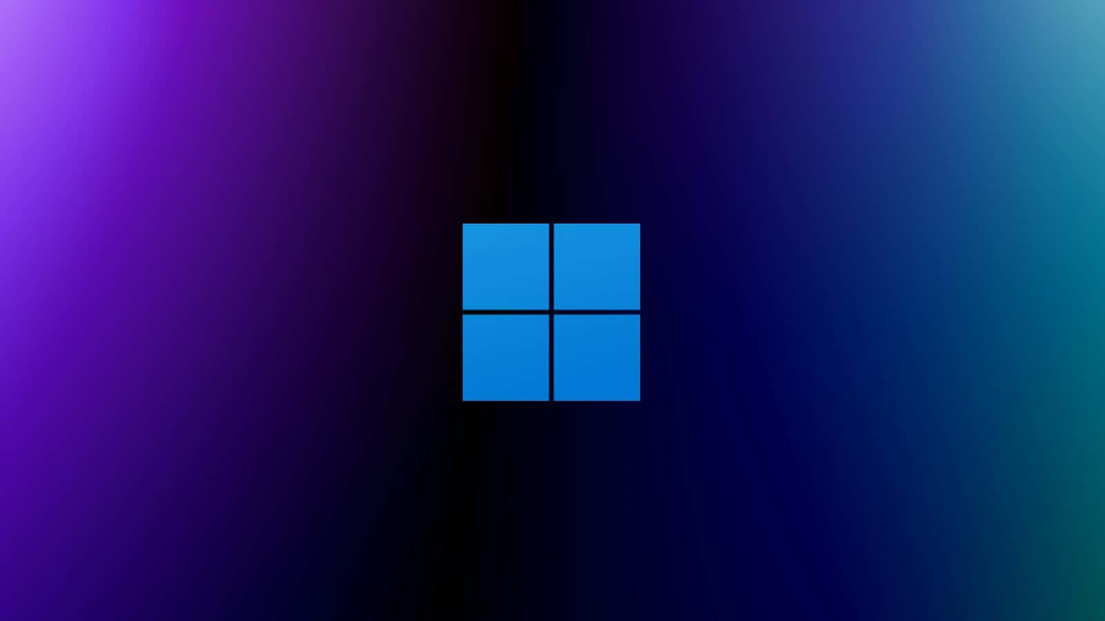 Dark Blue Gradient Windows 11 Logo Background