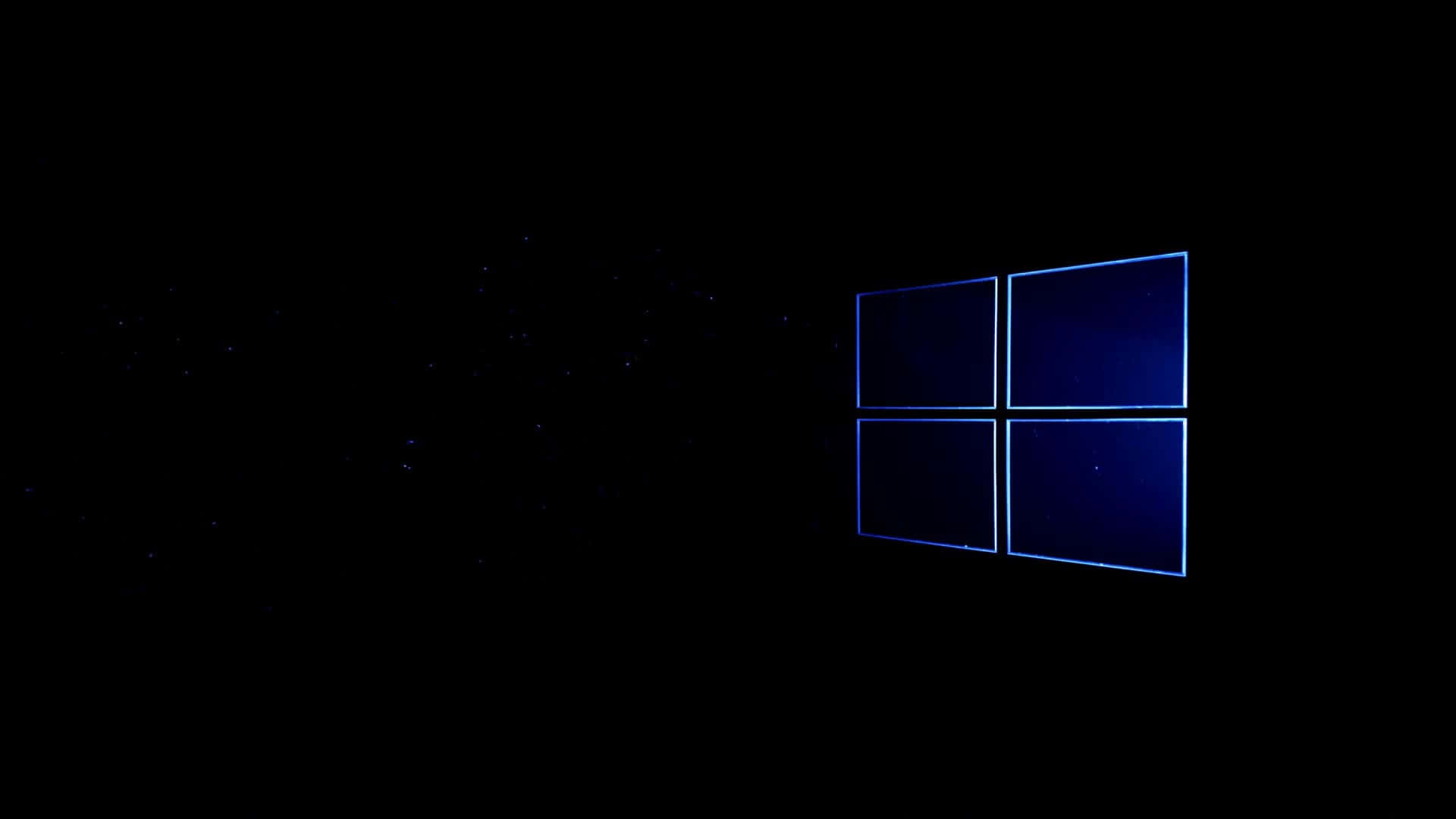 Simple Black Microsoft Windows Background