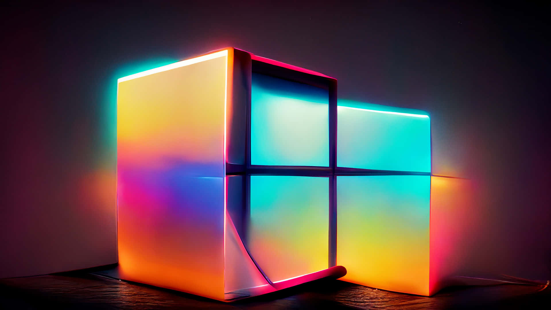 Multicolored Abstract Windows Logo Background