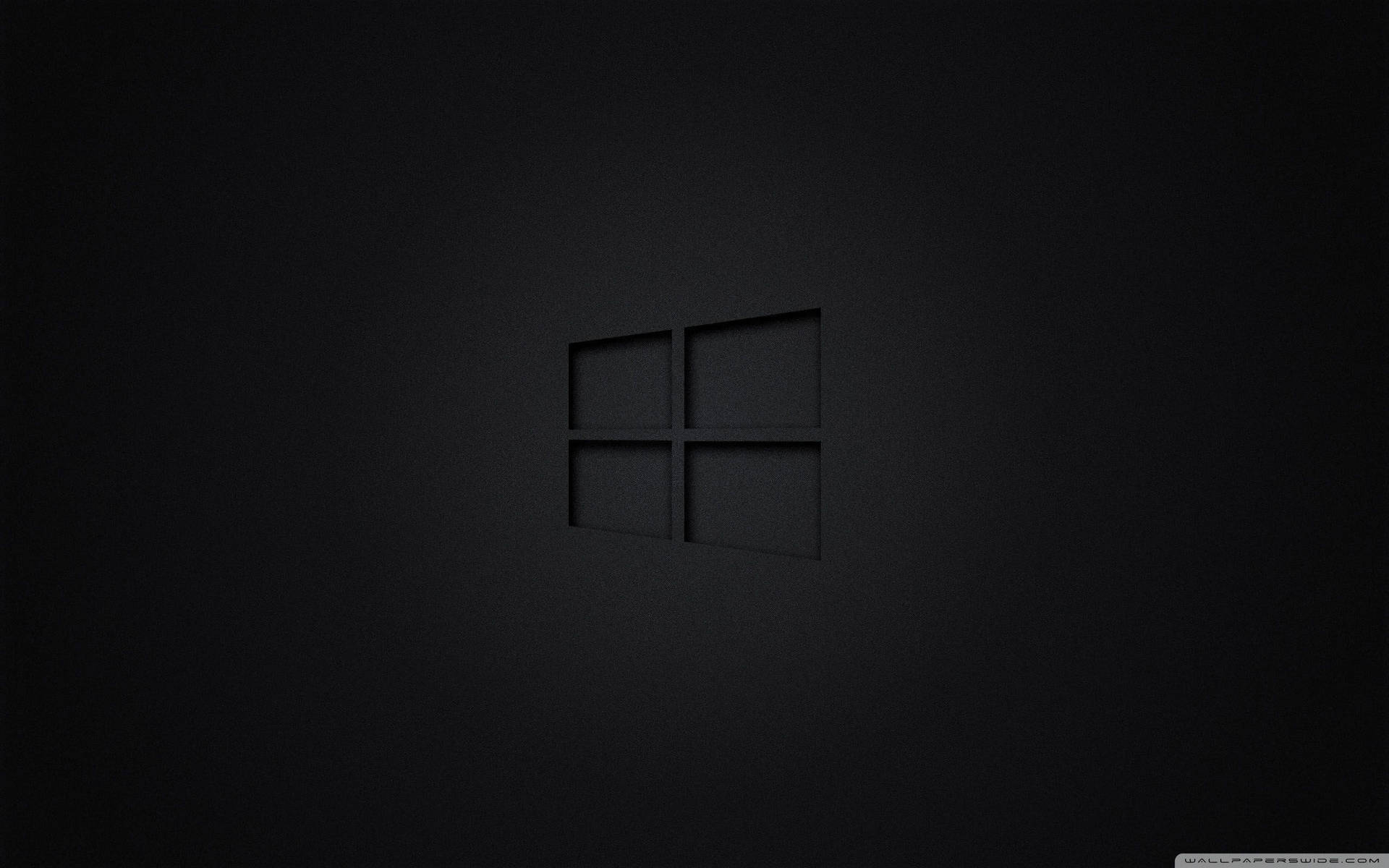 Windows Black Minimalist Wallpaper