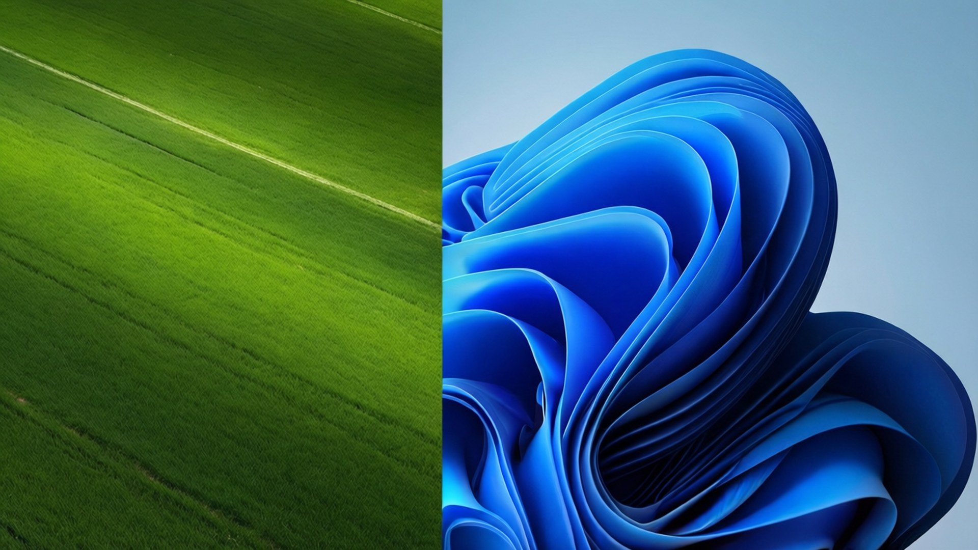Windows Evolution Split Wallpaper