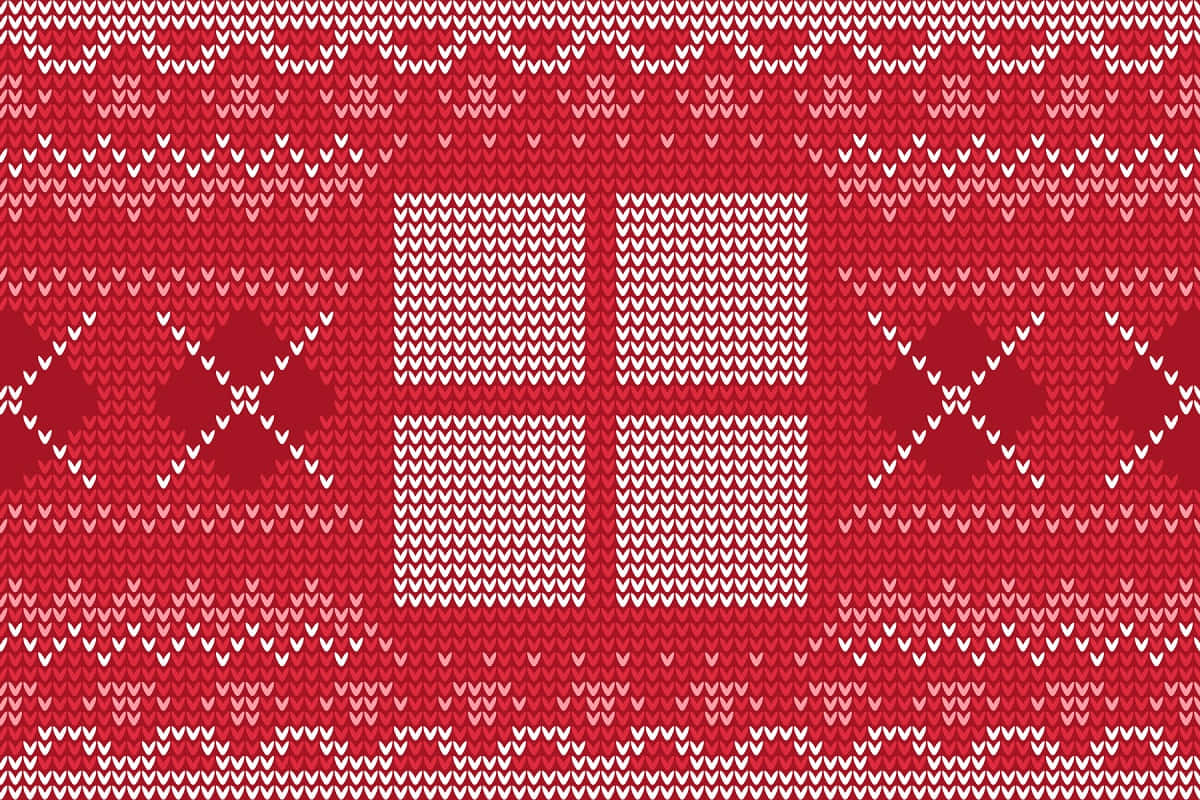 Windows Logo Red Knitted Sweater Wallpaper