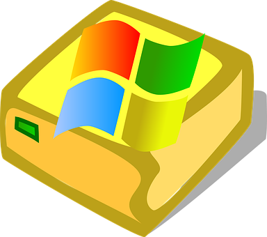 Windows Logoon Gold Floppy Disk PNG
