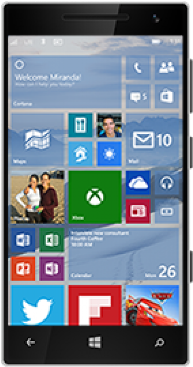 Windows Phone Home Screen Display PNG