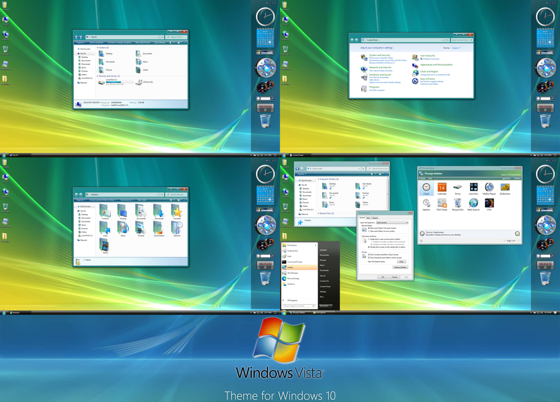 Bilder fra Windows Vista af smukke bakker