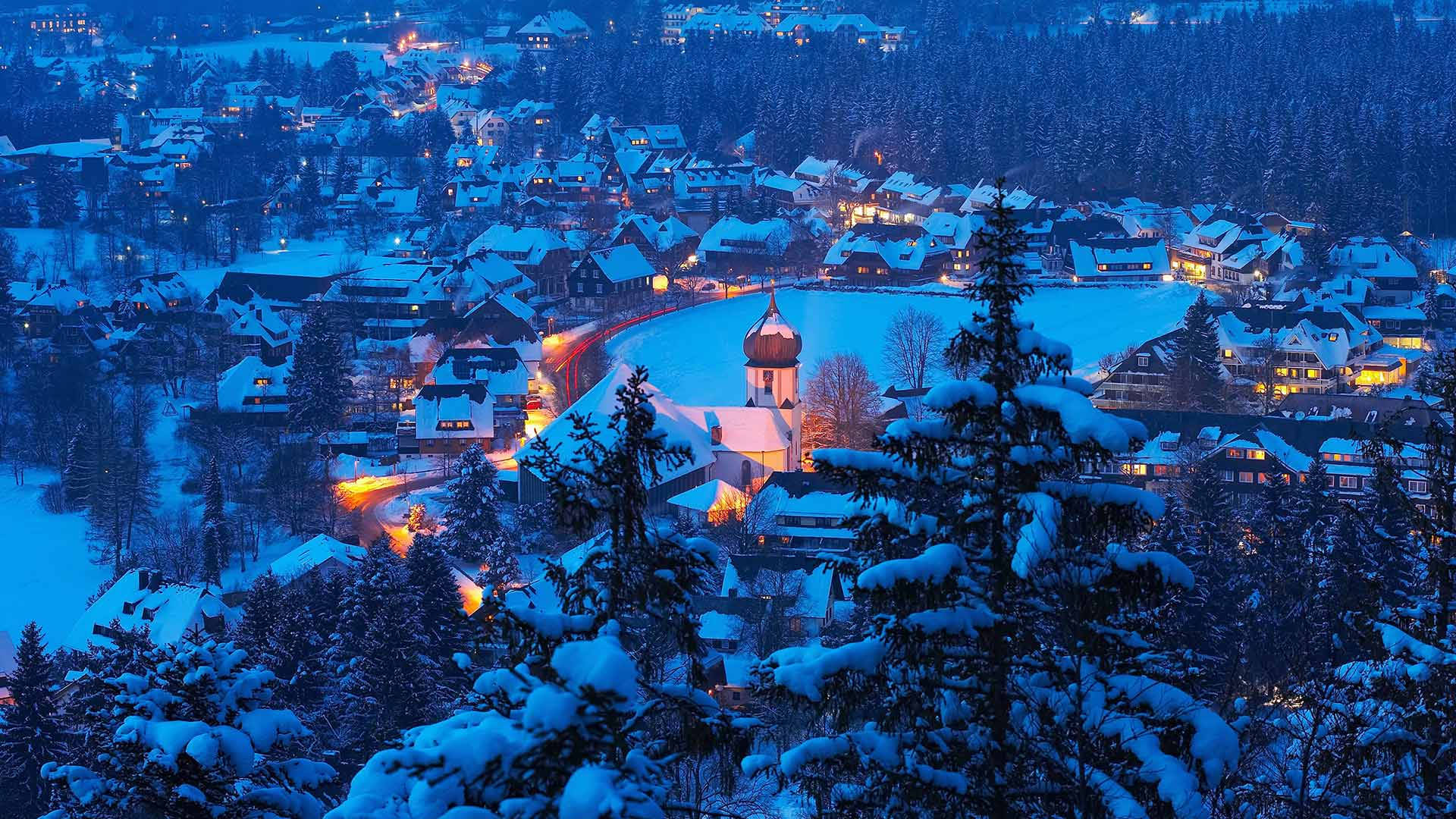 winter town hd wallpapers