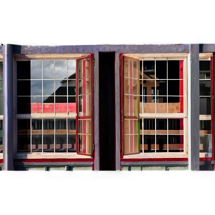 Windows With Reflection Png 06112024 PNG