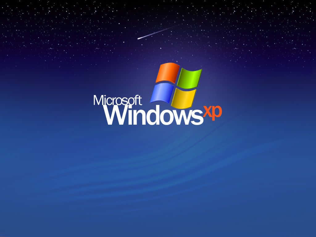 Denikoniska Microsoft Windows Xp-logotypen. Wallpaper