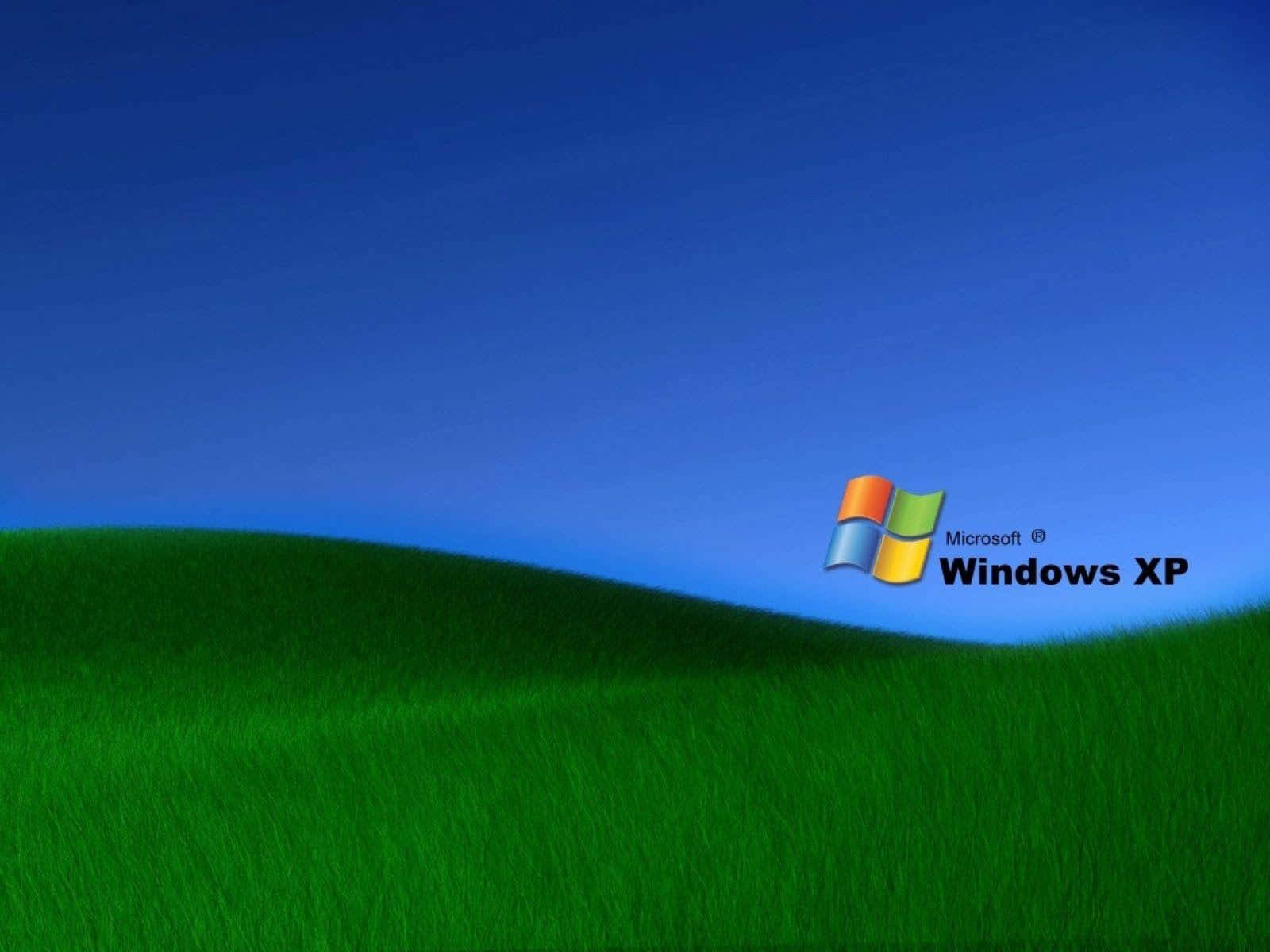 Logoet for det oprindelige Windows XP. Wallpaper