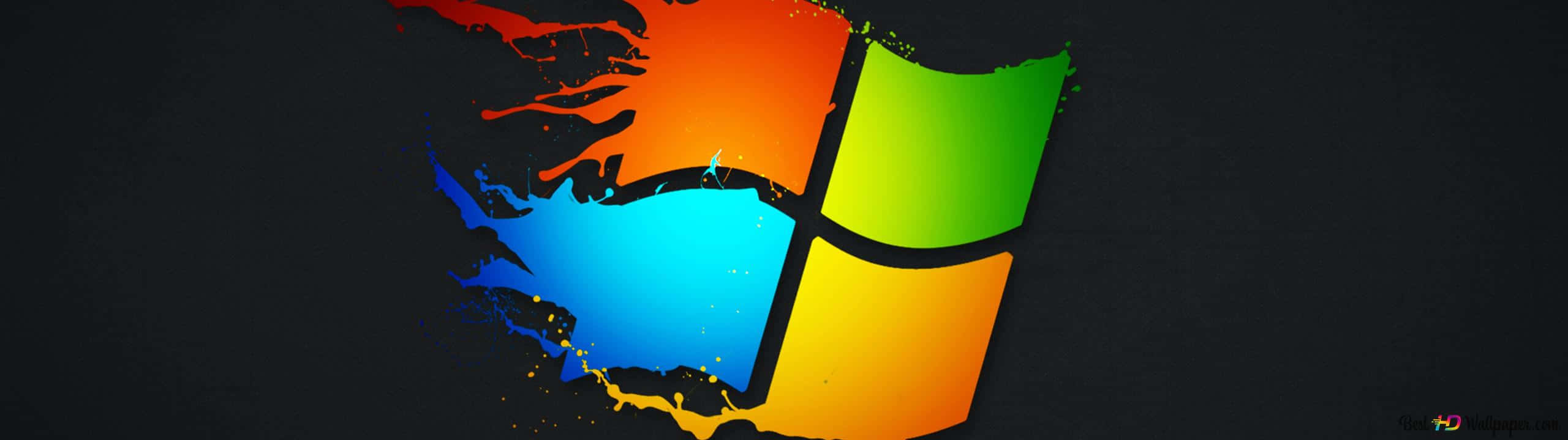 Microsoftwindows Xp-logotypen. Wallpaper