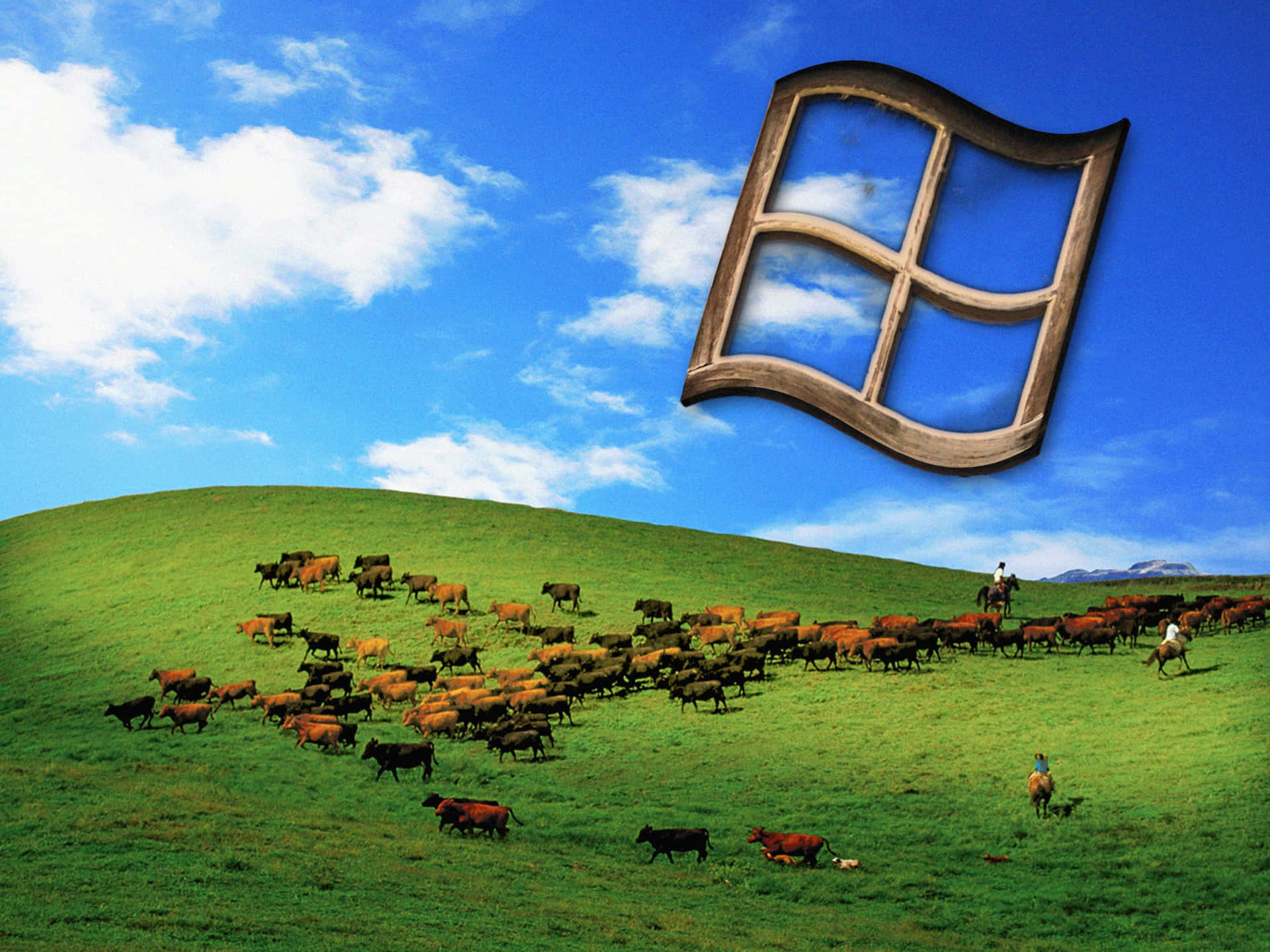 Feel the nostalgia of the classic Windows XP desktop