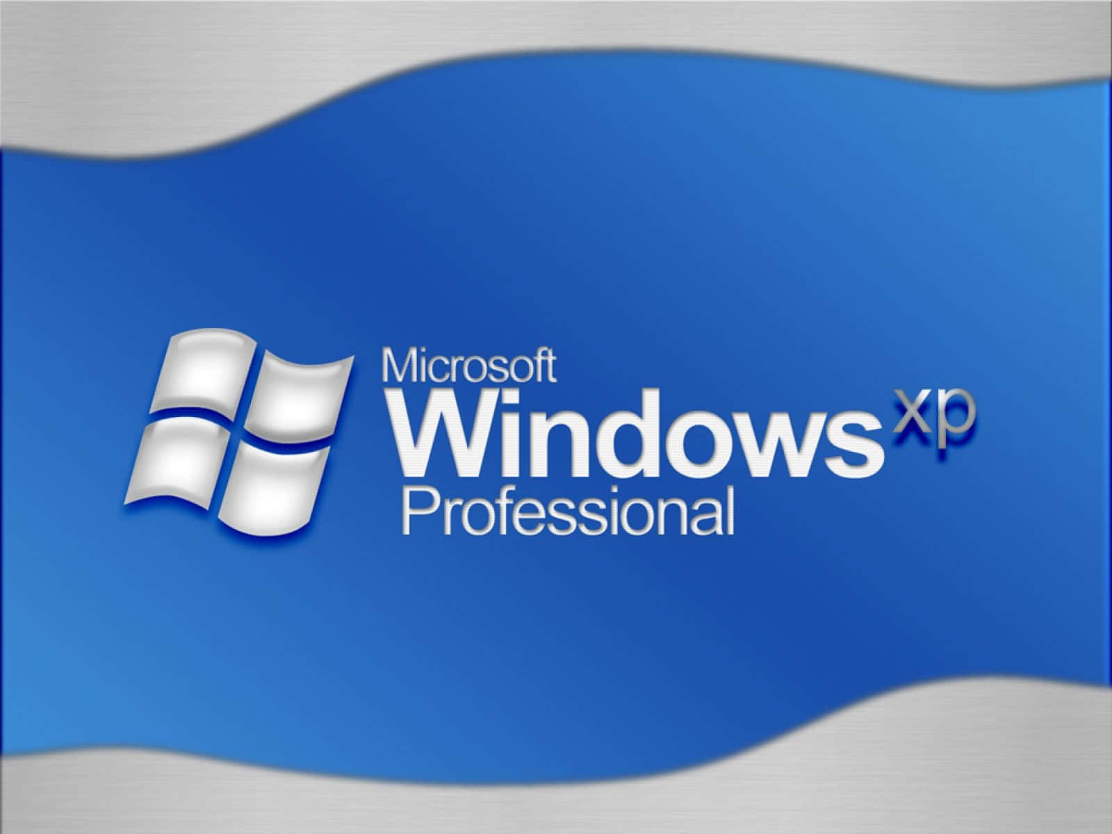 Udsigt til det smukke Windows XP-operativsystem.