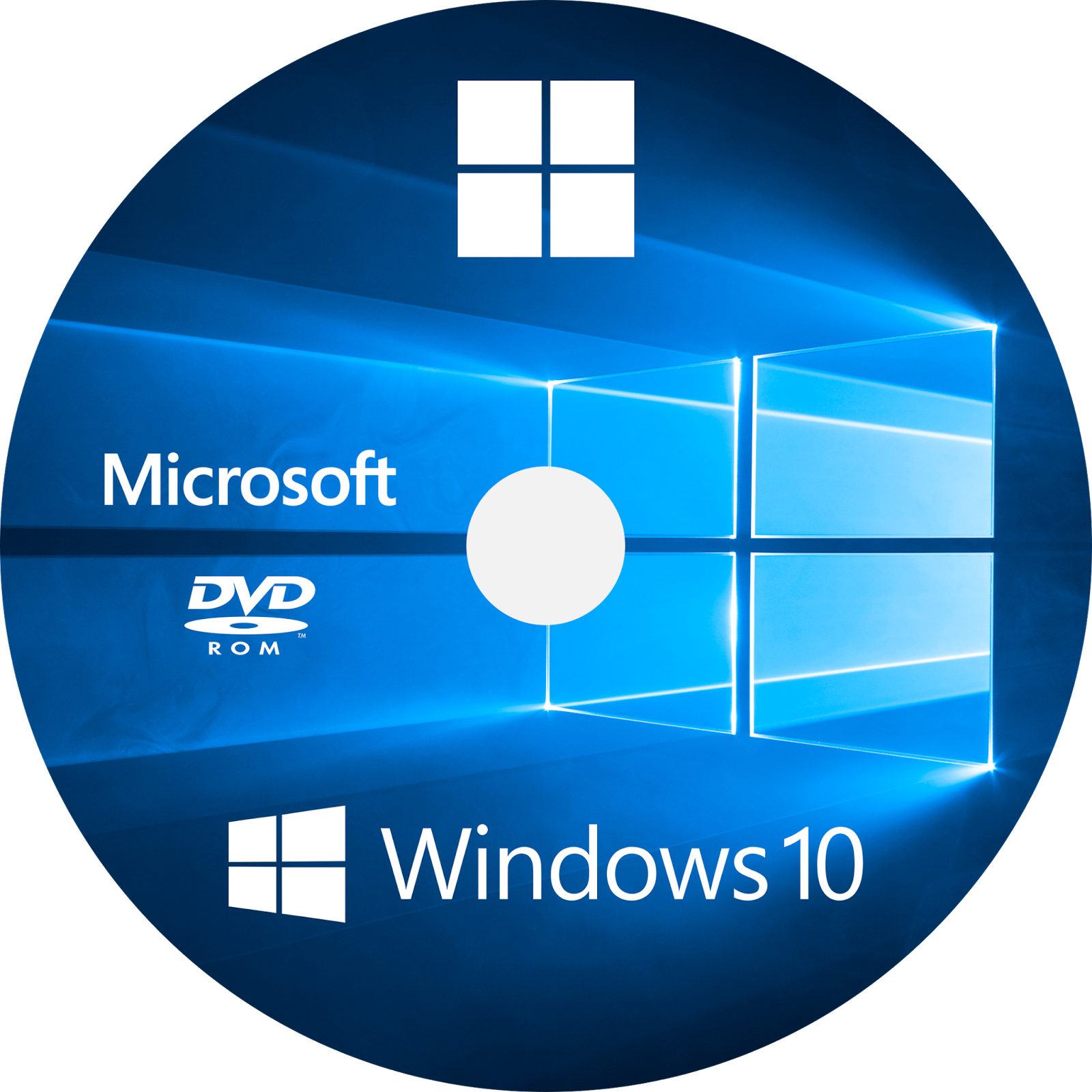 Windows10 D V D R O M Disc PNG