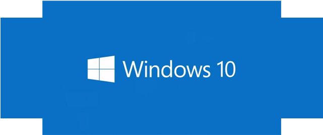 Windows10 Logo Blue Background PNG