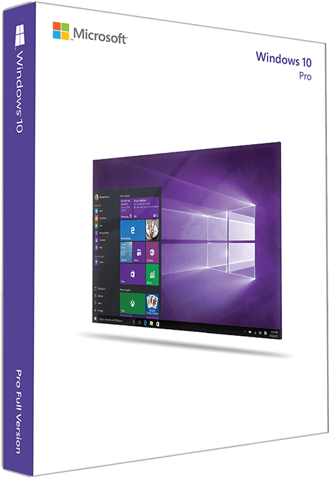 Windows10 Pro Box Art PNG