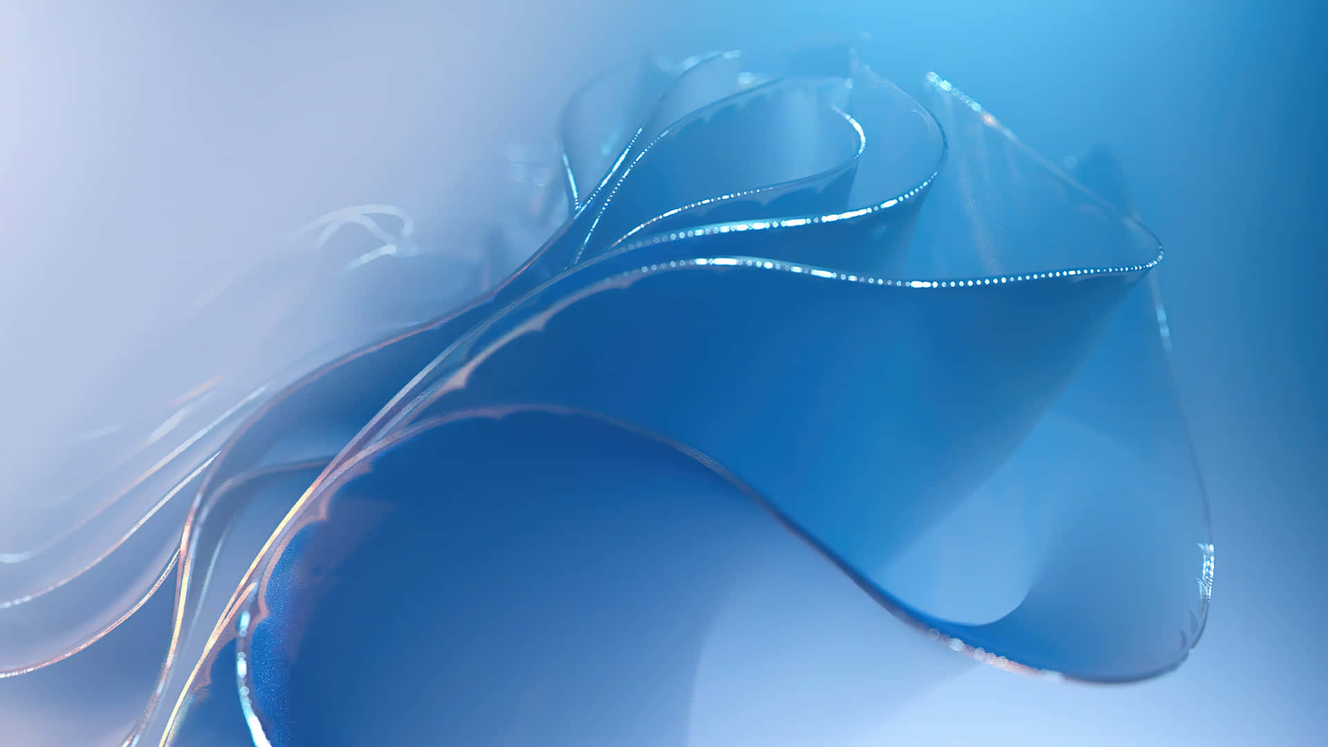 Windows11 Abstract Blue Flow Wallpaper