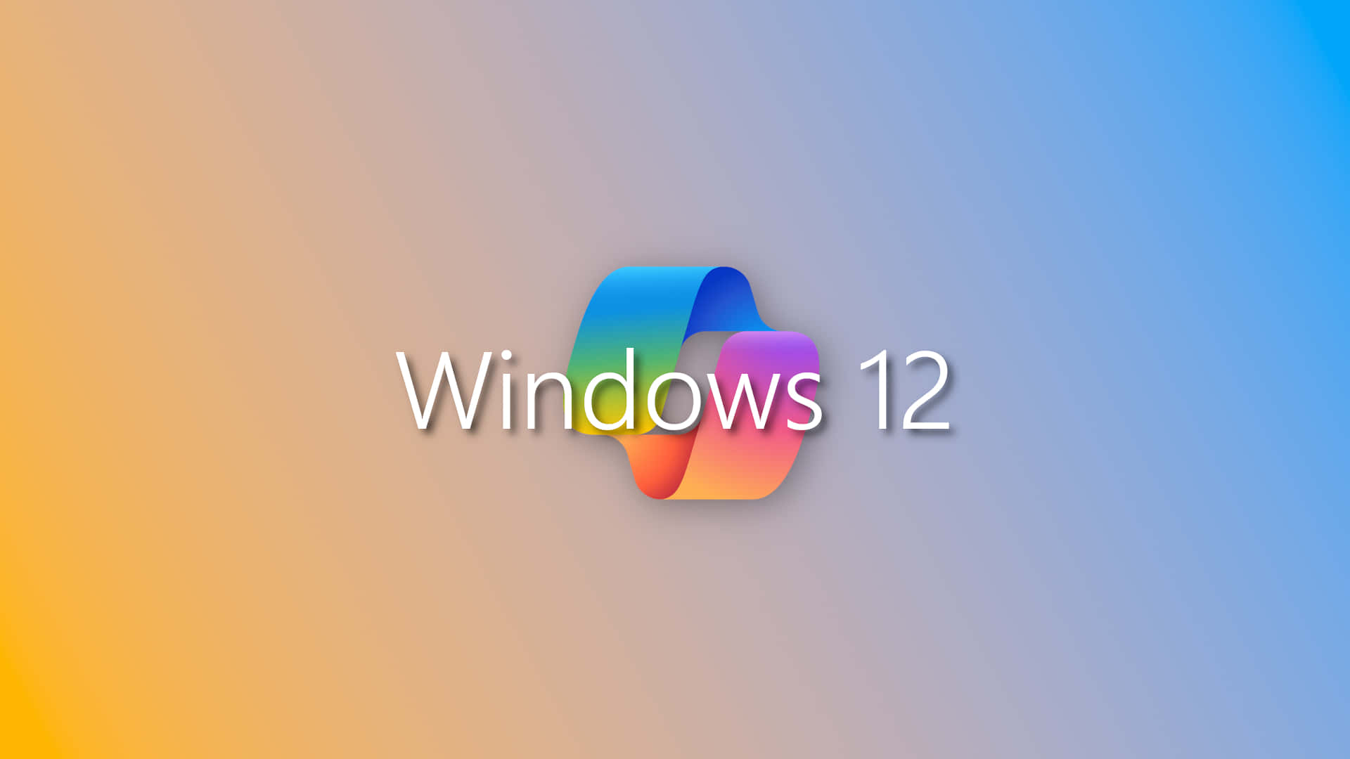 Windows12 Logo Gradient Background Wallpaper