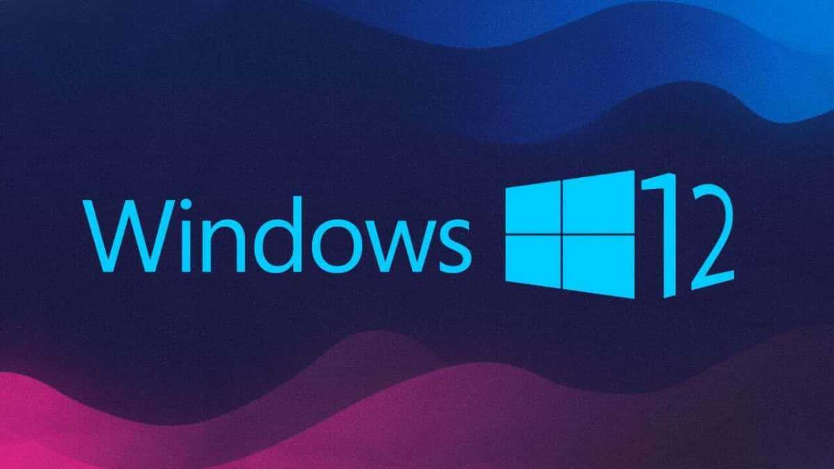 Windows12 Besturingssysteem Concept Kunst Achtergrond