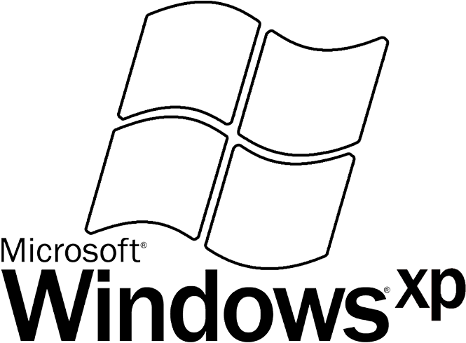 Windows_ X P_ Logo_ Outline PNG