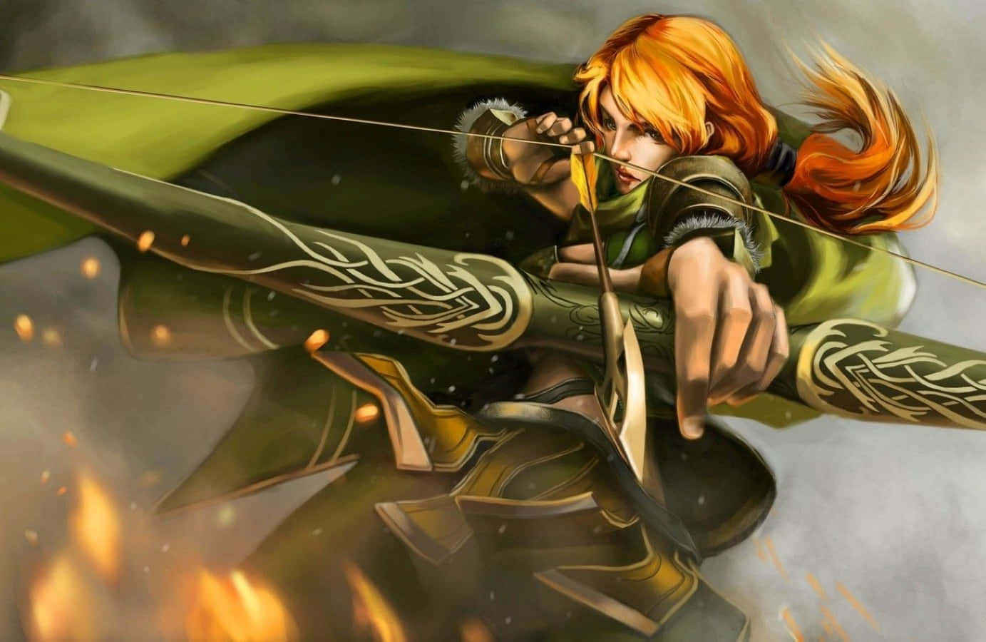 Windrangermaestra Del Viento Y El Arco. Fondo de pantalla