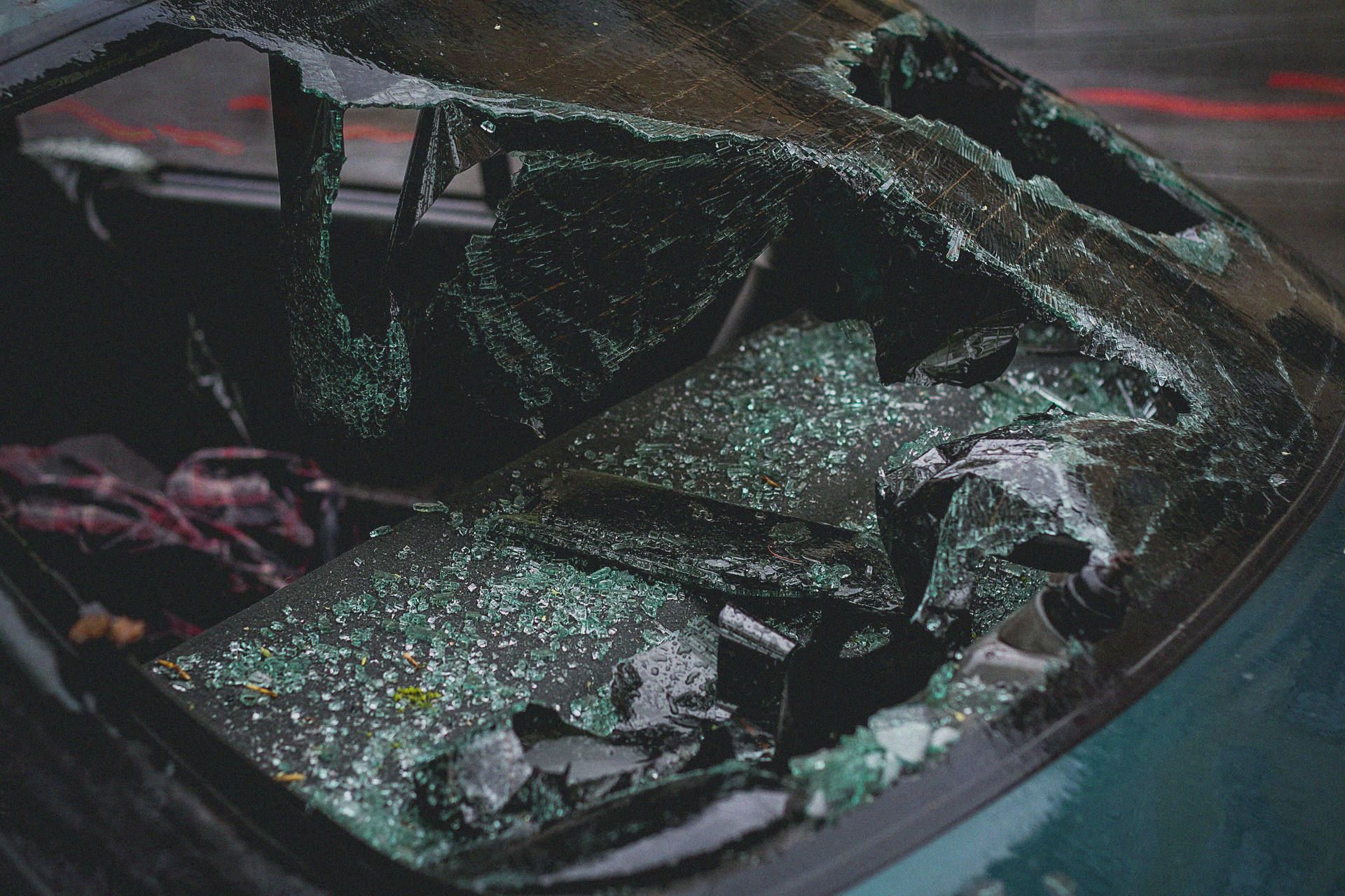 Windshield Car Accident Wallpaper