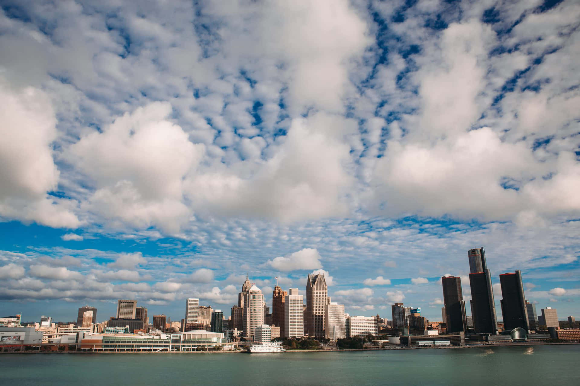 Windsor Viewof Detroit Skyline Wallpaper