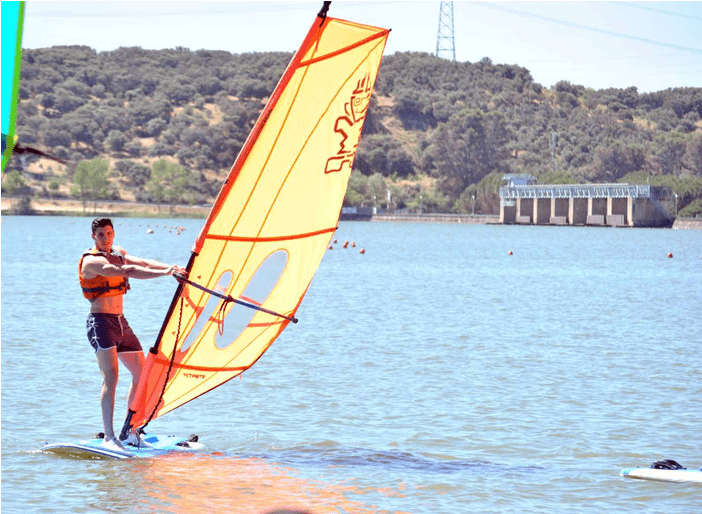 Windsurferin Actionat Lake PNG