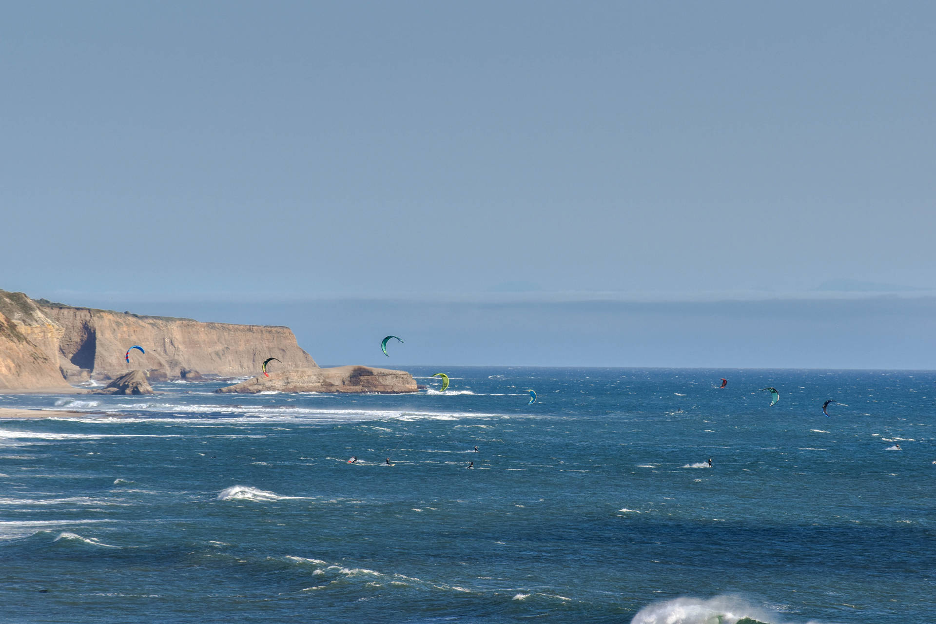 Windsurfing Blue Ocean
