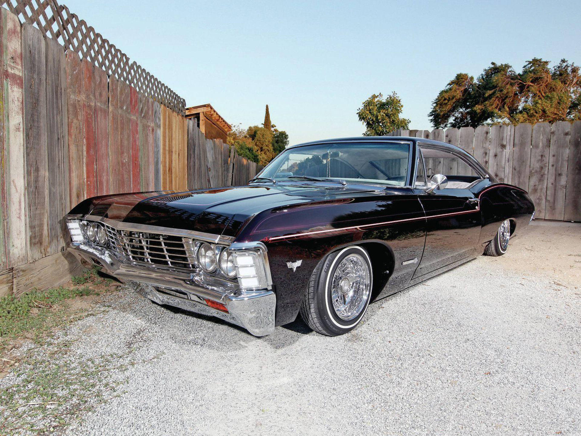 Vinochevrolet Impala 1967 Fondo de pantalla