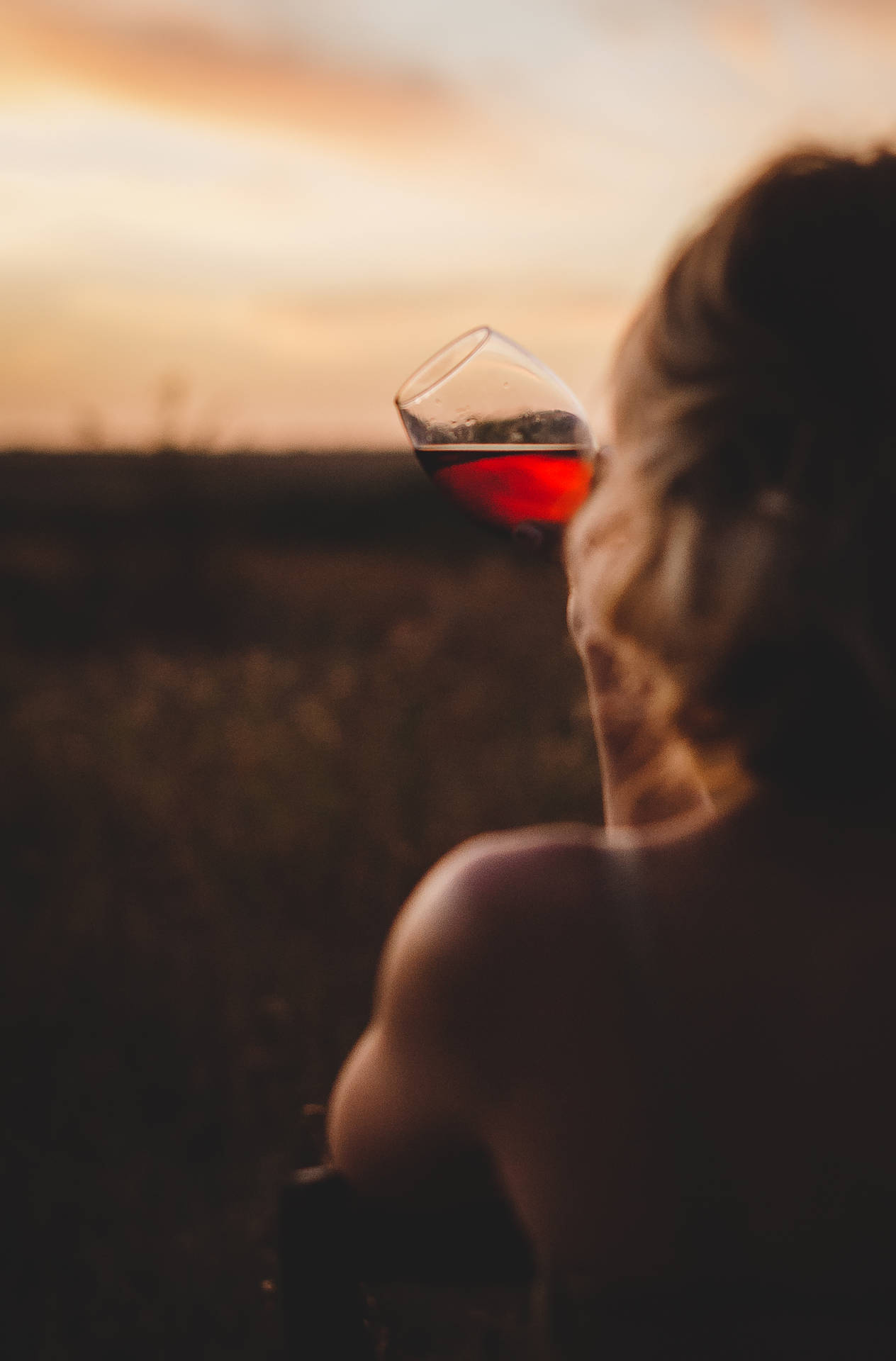 Wine During Sunset