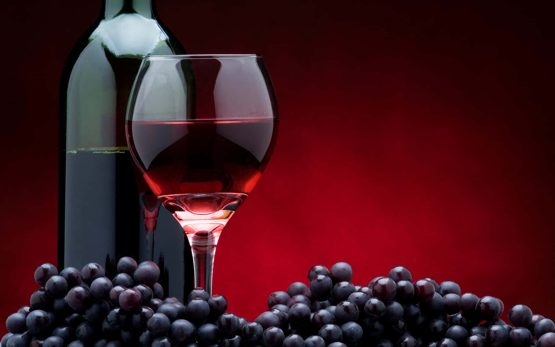 An Evening of Enjoying a Glass of Red Wine