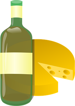 Wineand Cheese Clipart PNG