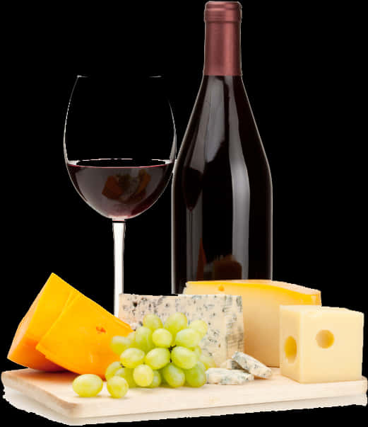 Wineand Cheese Selection PNG