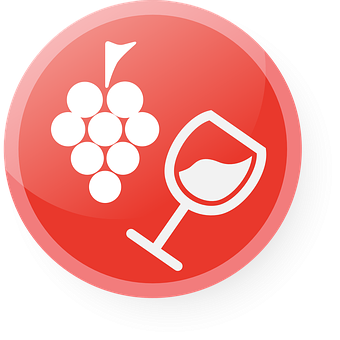 Wineand Grapes Icon PNG