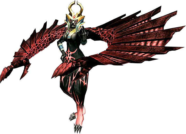 Winged Demonic Figure Art PNG