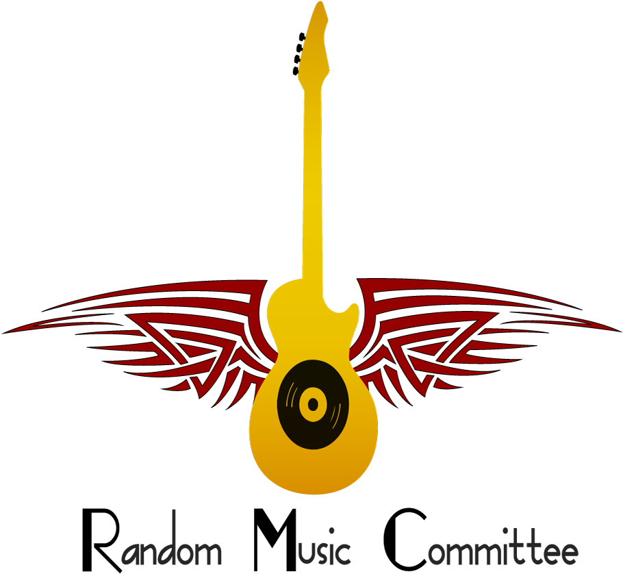 Winged Guitar Music Logo PNG