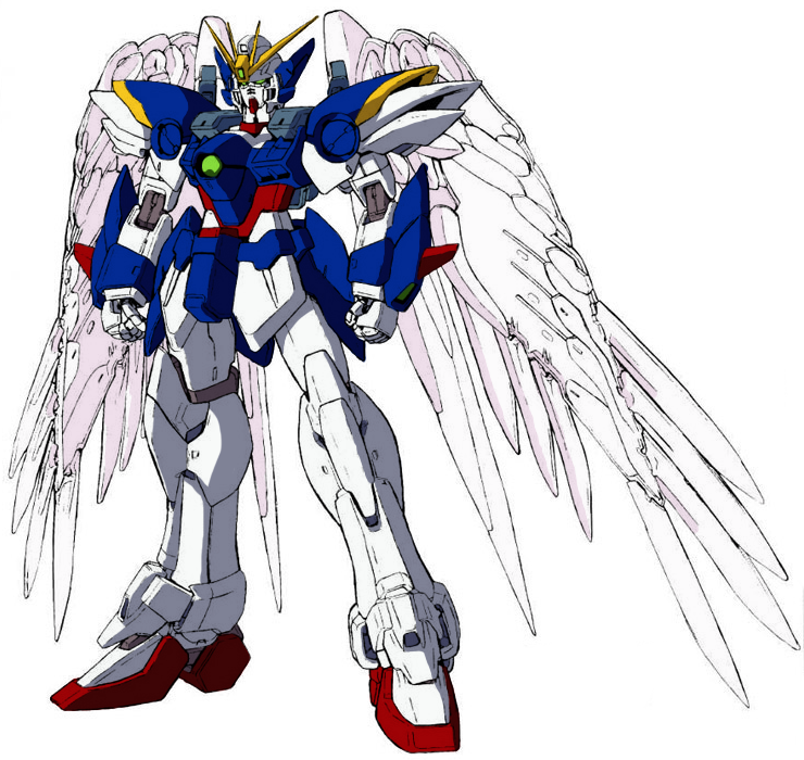 Winged Gundam Mecha Illustration PNG