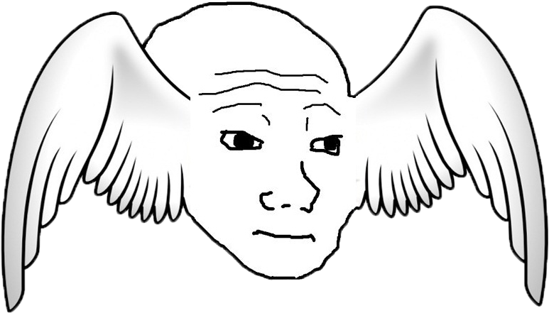 Winged Meme Face.png PNG