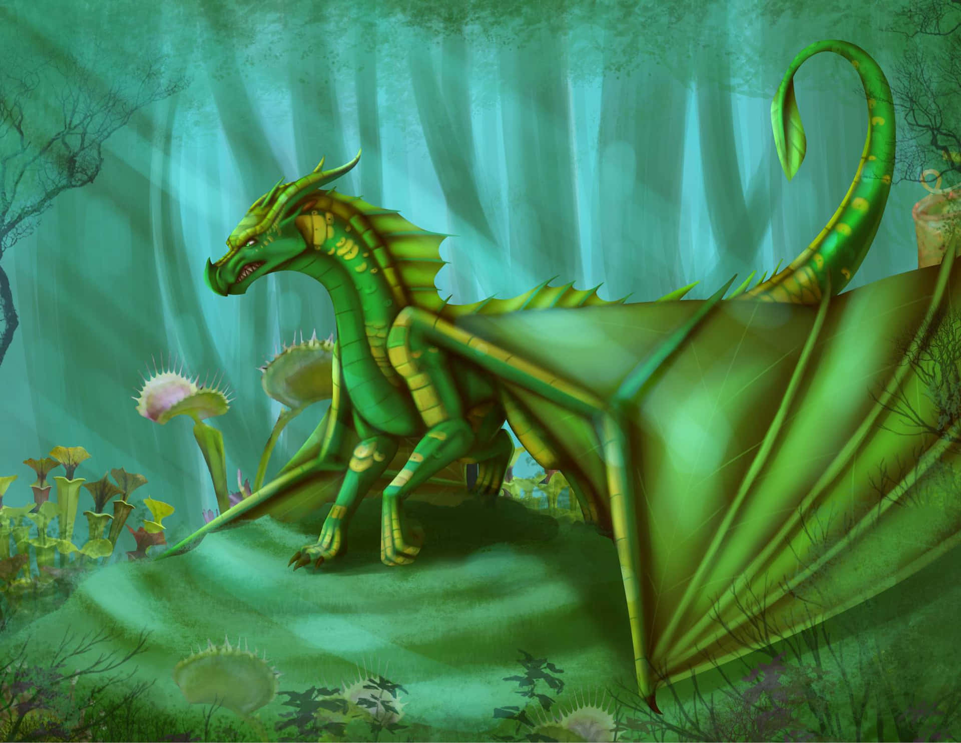 Majestic dragon from Wings of Fire