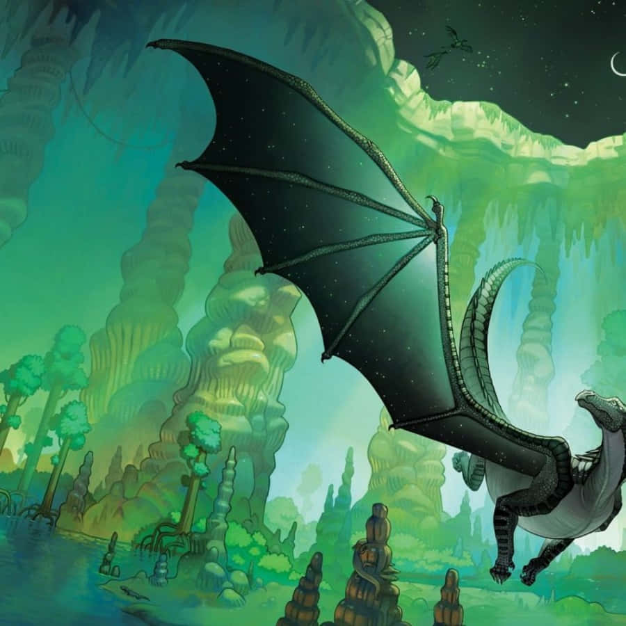 Captivating Display of a Dragon from Wings of Fire Series