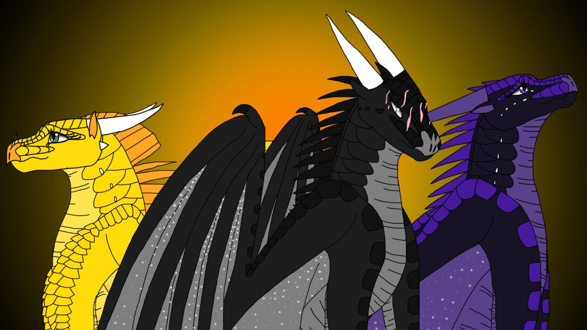 Wings Of Fire Three Characters Wallpaper