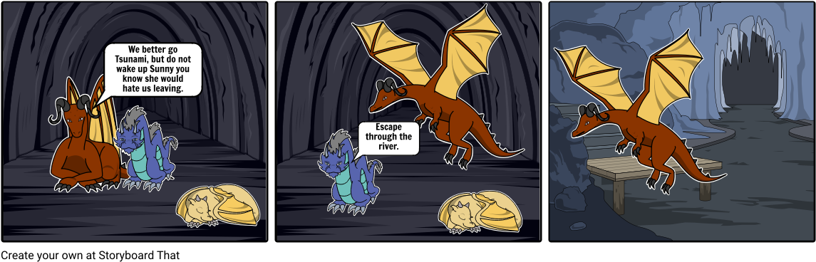 Wings Of Fire_ Cave Escape_ Storyboard PNG