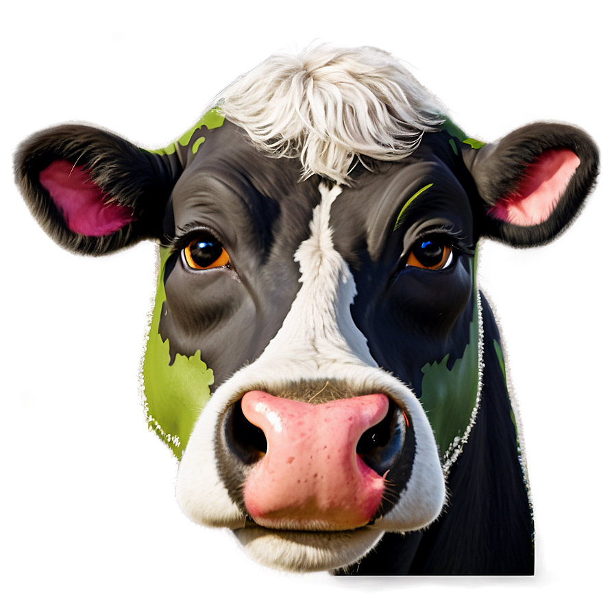 Winking Cow Face Png 06212024 PNG