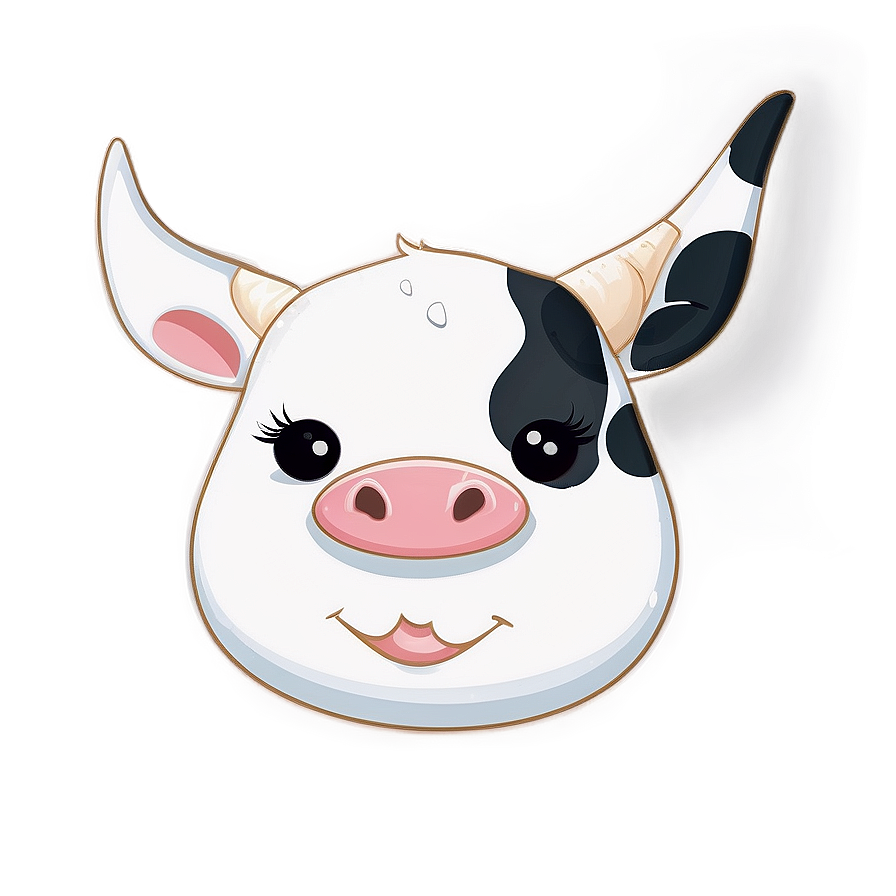 Winking Cow Face Png Dws58 PNG