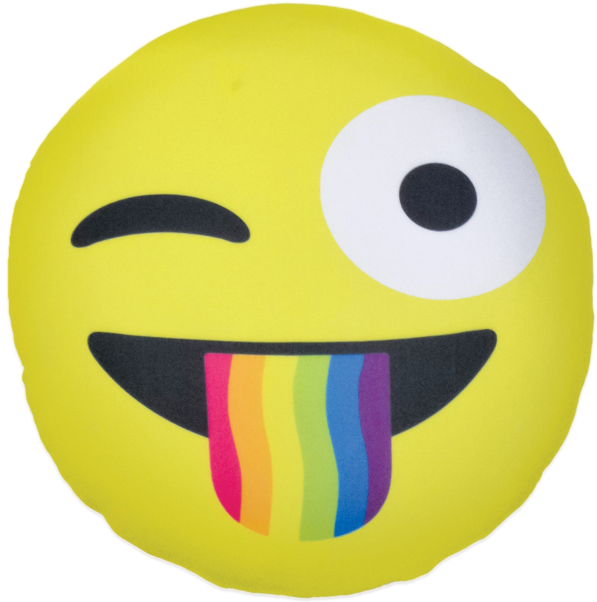 Winking Emoji With Rainbow Tongue Sticker PNG