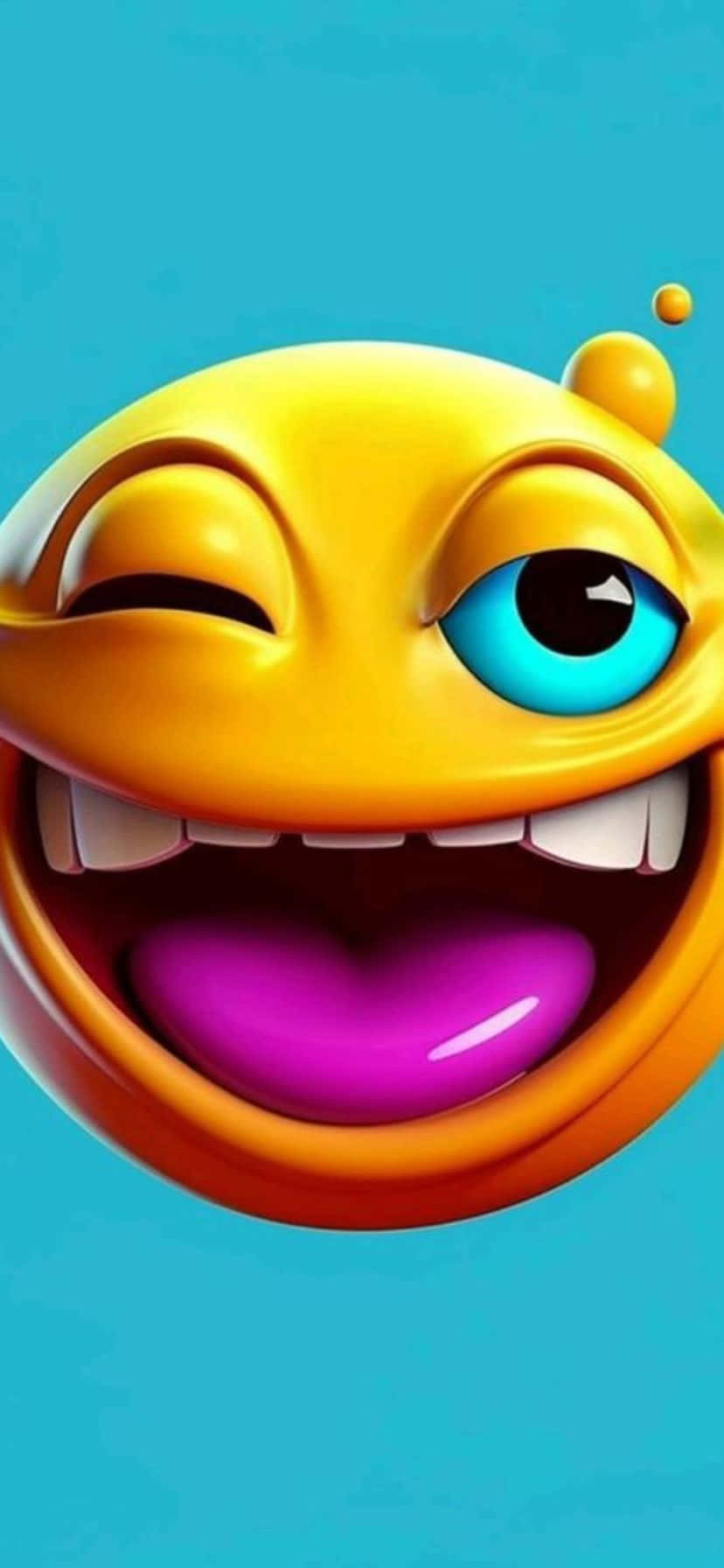 Winking Face Emoji Laughing.jpg Wallpaper