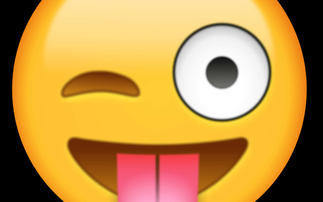 Winking Face Tongue Out Emoji PNG