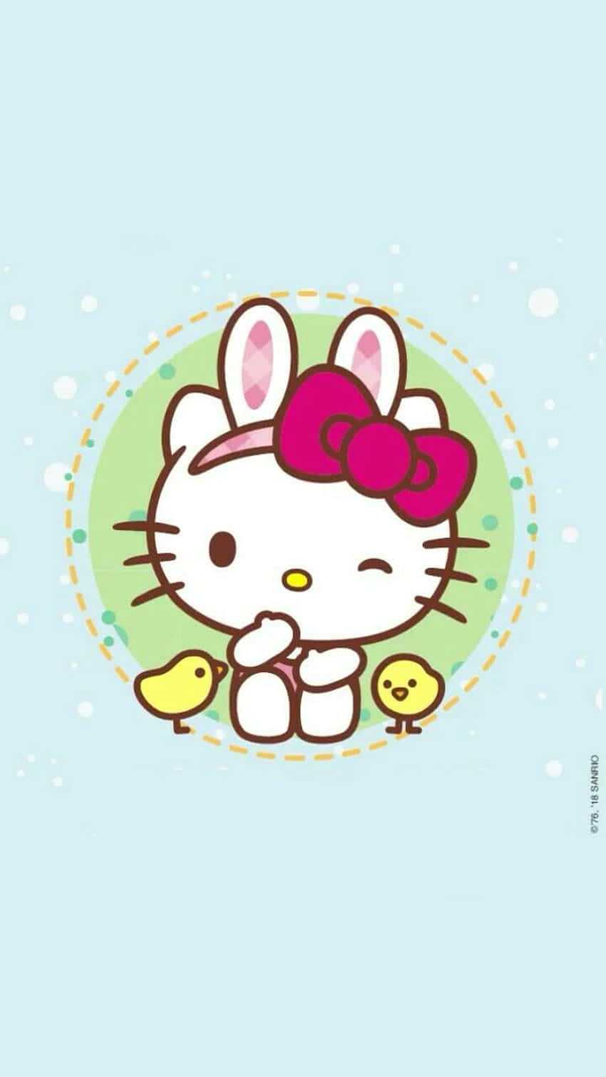 Winking Hello Kitty Sanrio Pfp Wallpaper