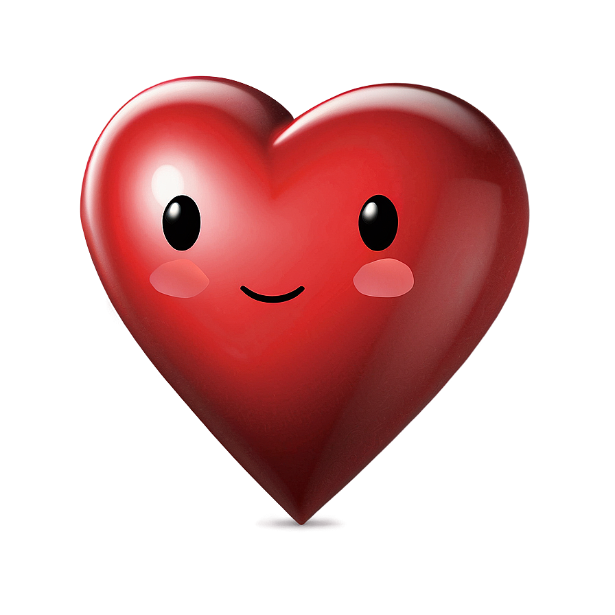Winking Red X Heart Emoji Png 06262024 PNG