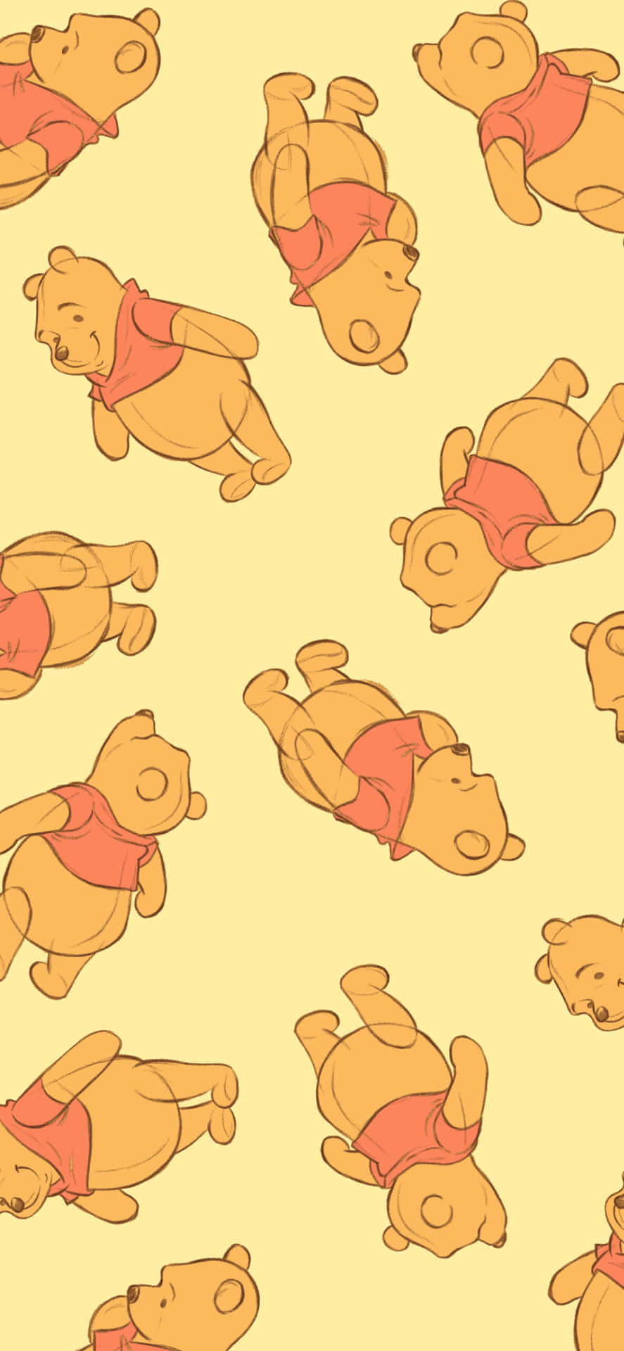 " Happiness is a hug from Winnie The Pooh!" Wallpaper